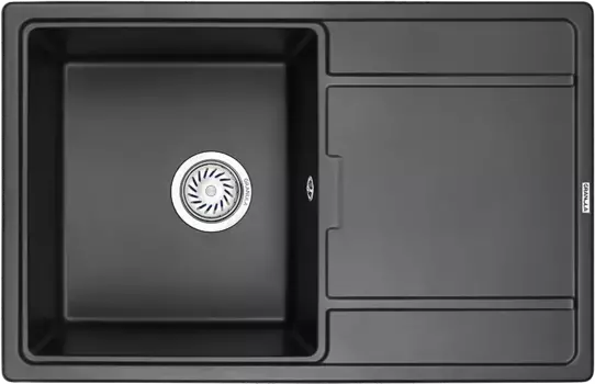 Мойка кухонная Granula 78х50 черный матовый