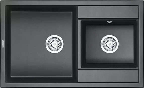 Мойка кухонная Granula 82х50 черный матовый