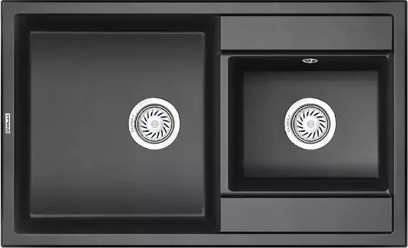 Мойка кухонная Granula 82х50 черный матовый