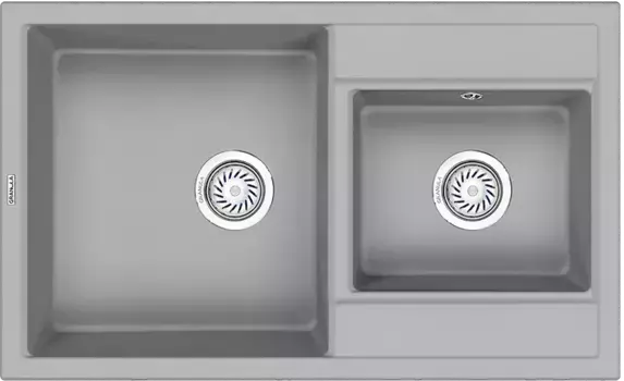Мойка кухонная Granula 82х50 серый матовый