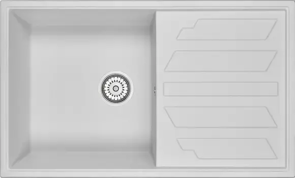 Мойка кухонная Granula 86х50 белый матовый