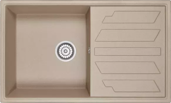 Мойка кухонная Granula 86х50 бежевый матовый