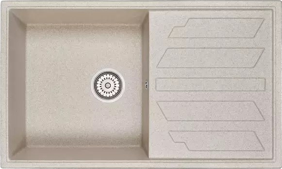 Мойка кухонная Granula 86х50 бежевый матовый