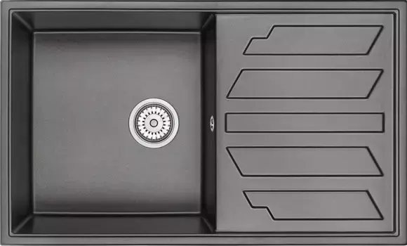 Мойка кухонная Granula 86х50 черный матовый