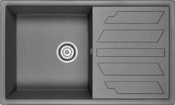 Мойка кухонная Granula 86х50 серый матовый