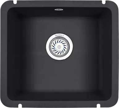 Мойка кухонная Granula 45.5х41.5 черный матовый