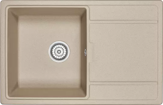 Мойка кухонная Granula 78х50 бежевый матовый