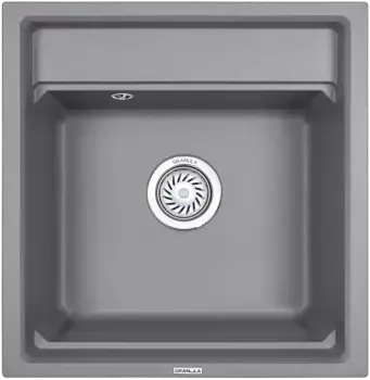 Мойка кухонная Granula Kitchen Space 50х51 серый матовый