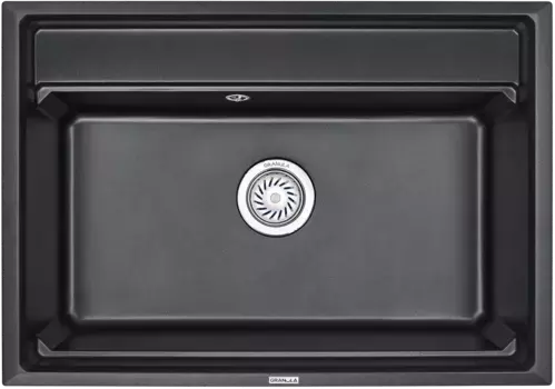Мойка кухонная Granula Kitchen Space 73х51 черный матовый