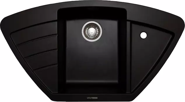 Мойка кухонная Lava A2 чёрный металлик
