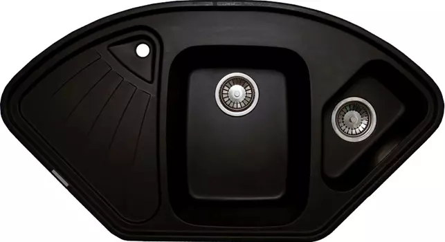 Мойка кухонная Lava A3 чёрный металлик