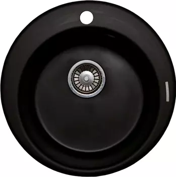 Мойка кухонная Lava R1 чёрный металлик