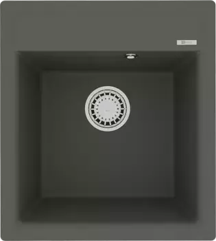 Мойка кухонная Lemark Hanka 45х50 серый матовый, серый шёлк