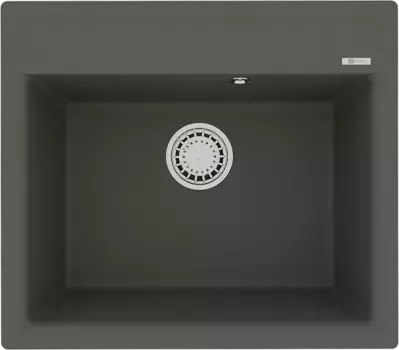 Мойка кухонная Lemark Hanka 57х50 серый матовый, серый шёлк