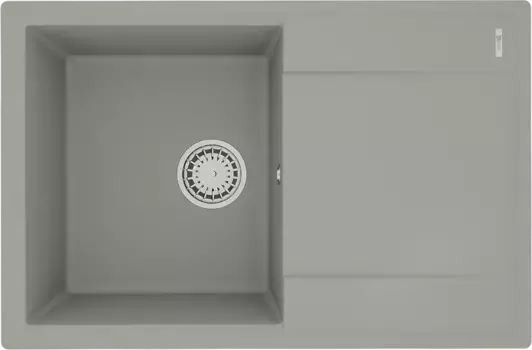 Мойка кухонная Lemark Imandra 76х50 серый матовый, грей