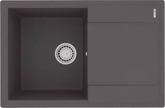 Мойка кухонная Lemark Imandra 76х50 серый матовый, серый шёлк