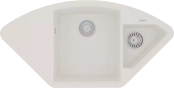 Мойка кухонная Lemark Irkana 98х50 белый матовый, жасмин
