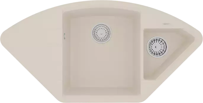 Мойка кухонная Lemark Irkana 98х50 бежевый матовый, шампань
