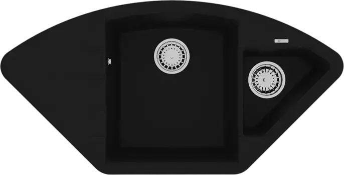 Мойка кухонная Lemark Irkana 98х50 черный матовый, антрацит