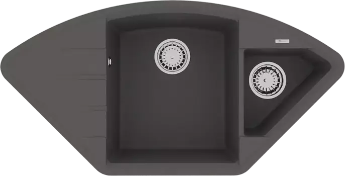 Мойка кухонная Lemark Irkana 98х50 серый матовый, серый шёлк