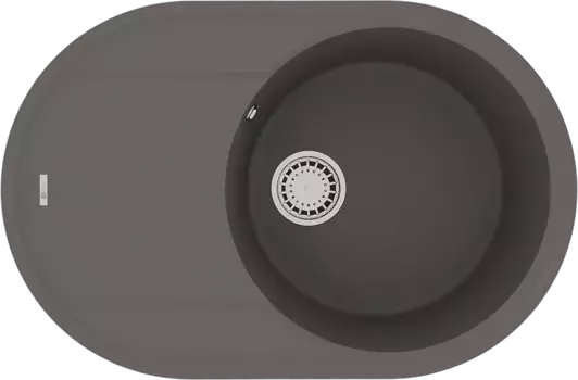 Мойка кухонная Lemark Lacha 76х50 серый матовый, серый шёлк