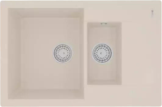 Мойка кухонная Lemark Ramza 76х50 бежевый матовый, шампань