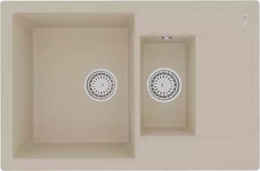 Мойка кухонная Lemark Ramza 76х50 бежевый матовый