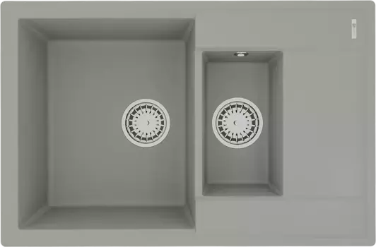 Мойка кухонная Lemark Ramza 76х50 серый матовый, грей