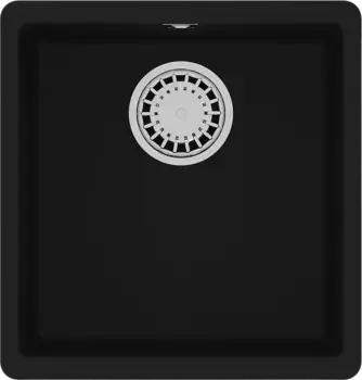 Мойка кухонная Lemark Sinara 40х42 черный матовый, антрацит