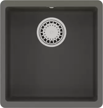 Мойка кухонная Lemark Sinara 40х42 серый матовый, серый шёлк