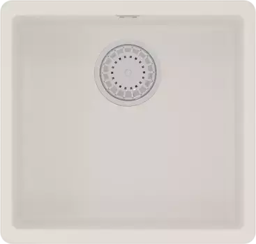 Мойка кухонная Lemark Sinara 44х42 белый матовый, жасмин