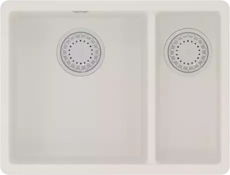 Мойка кухонная Lemark Sinara 55х42 белый матовый, жасмин