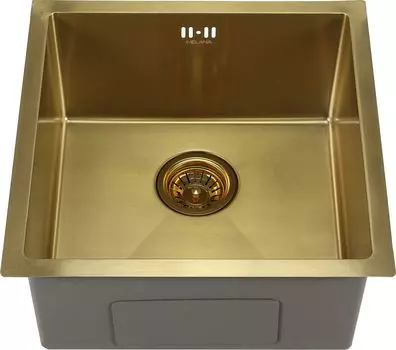 Мойка кухонная Melana Profline 46х45 золото матовый