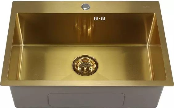 Мойка кухонная Melana Profline 65х45 золото матовый