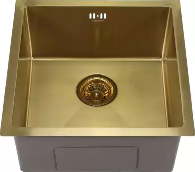 Мойка кухонная Melana Profline 45х45 золото матовый