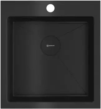 Мойка кухонная Omoikiri Akisame 46х51 черный, графит