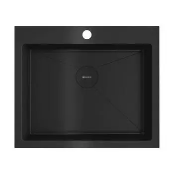 Мойка кухонная Omoikiri Akisame 59х51 черный, графит