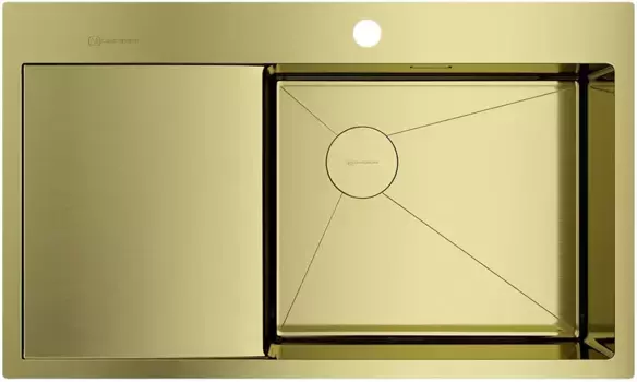 Мойка кухонная Omoikiri Akisame 86х51 R светлое золото