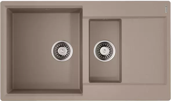 Мойка кухонная двойная Omoikiri Daisen 86х51 бежевый матовый