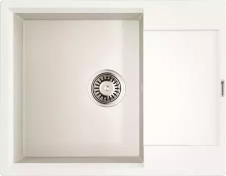 Мойка кухонная Omoikiri Daisen Tetogranit 51х65 белый матовый