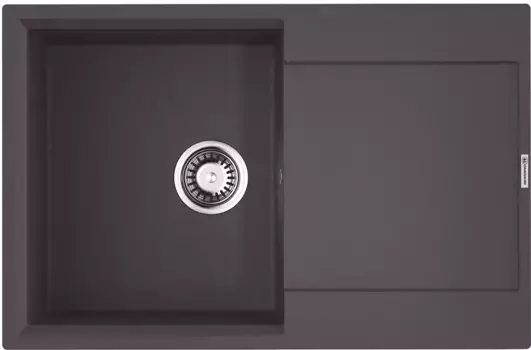 Мойка кухонная Omoikiri Daisen Tetogranit 78х51 серый матовый, платина