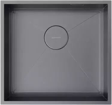 Мойка кухонная Omoikiri Kasen 48х45 темный хром, вороненая сталь