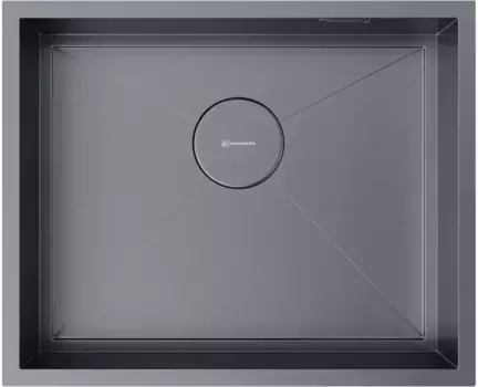 Мойка кухонная Omoikiri Kasen 54х44 темный хром, вороненая сталь