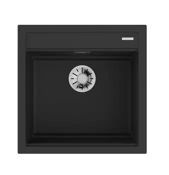 Мойка кухонная Omoikiri Kitagawa Artceramic 51х51 черный матовый, графит