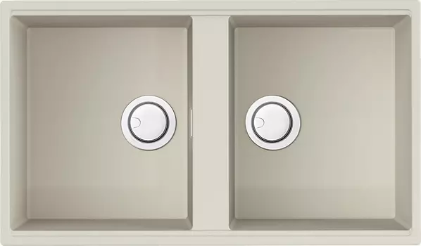 Мойка кухонная двойная Omoikiri Kitagawa Artceramic 83.6x48.8 белый матовый