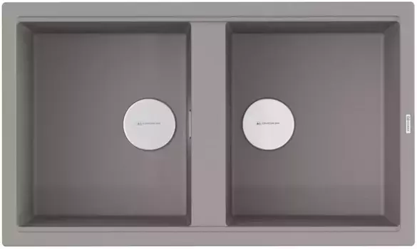 Мойка кухонная двойная Omoikiri Kitagawa Artceramic 86х51 серый матовый, leningrad grey