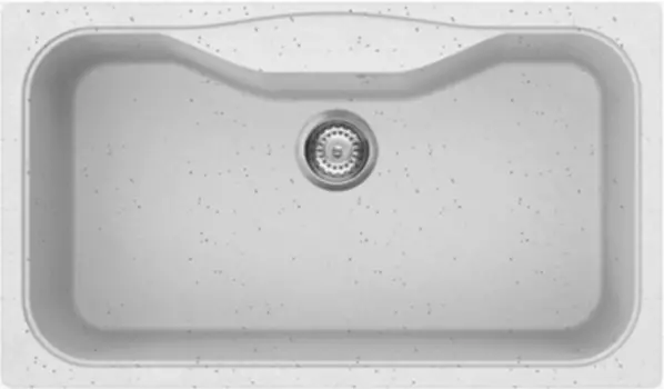 Мойка кухонная Omoikiri Maru Tetogranit 86х50 белый матовый, эверест