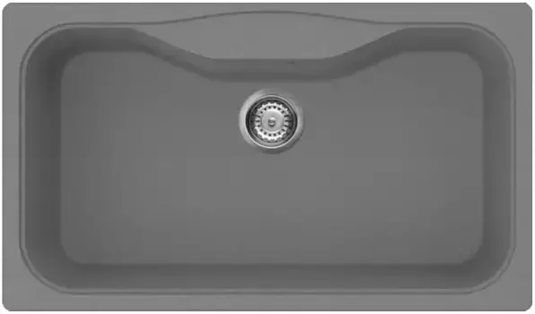 Мойка кухонная Omoikiri Maru Tetogranit 86х50 серый матовый, leningrad grey