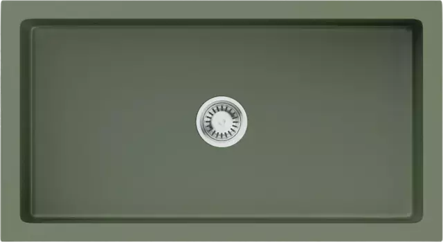 Мойка кухонная Omoikiri Mikura Natceramic 84х46 зеленый матовый, olive