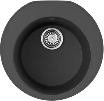 Мойка кухонная Omoikiri Miya Tetogranit 50.5x49 серый матовый, платина